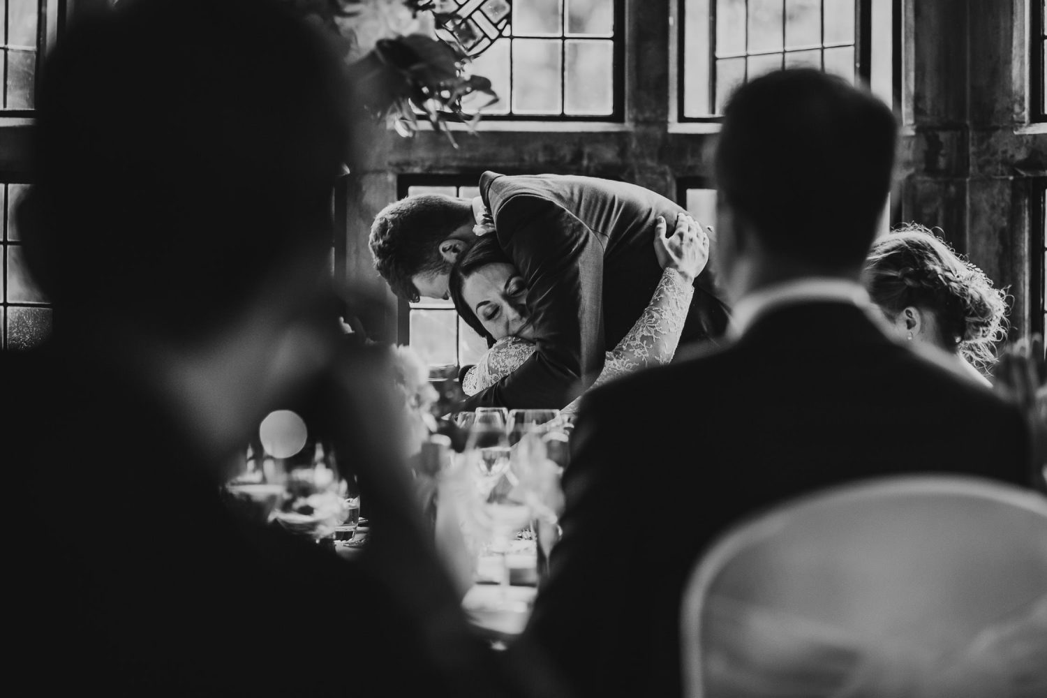 luxury manor house hotel wedding black and white emotional speeces
