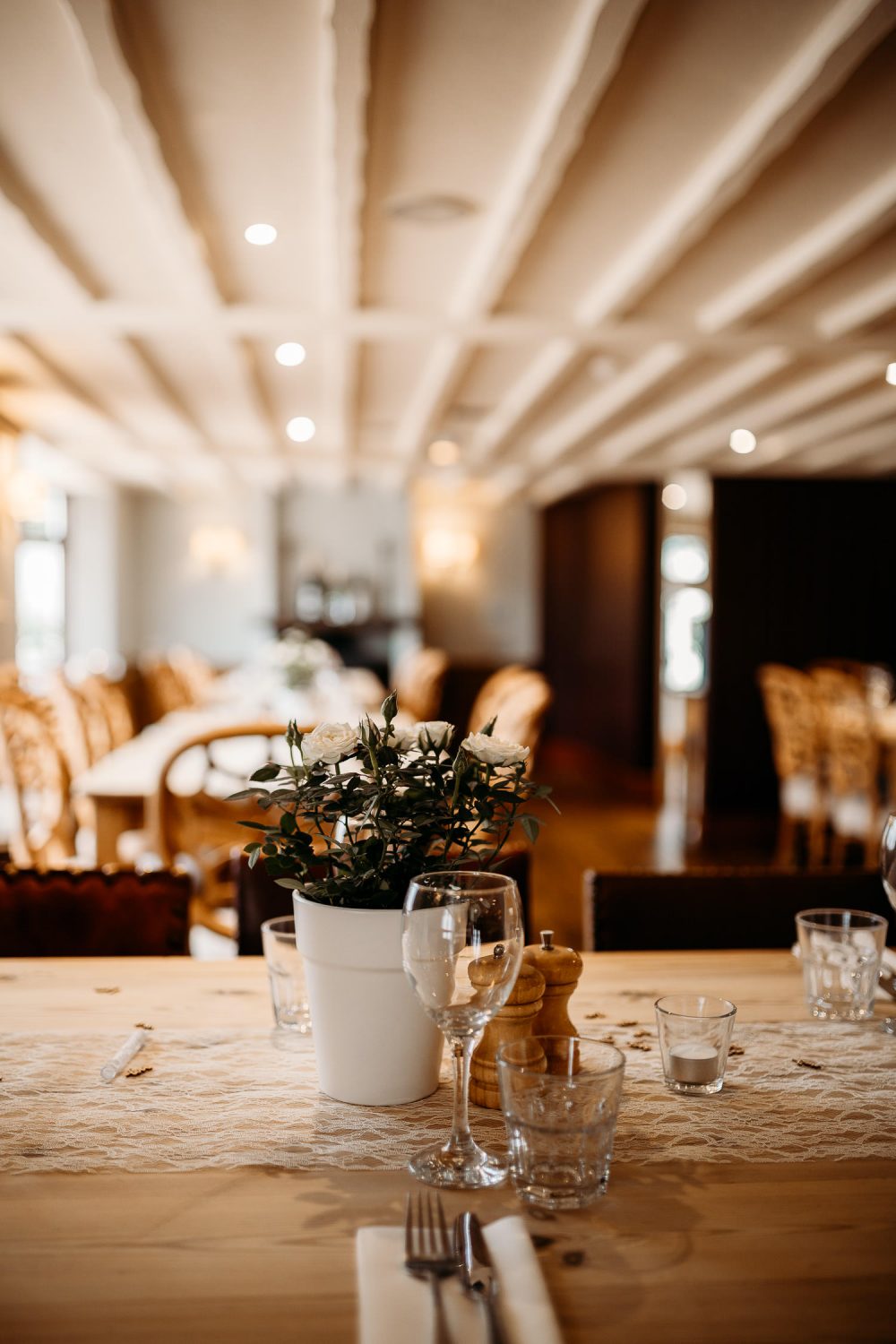 wedding reception room at the marquees of exeter leicester