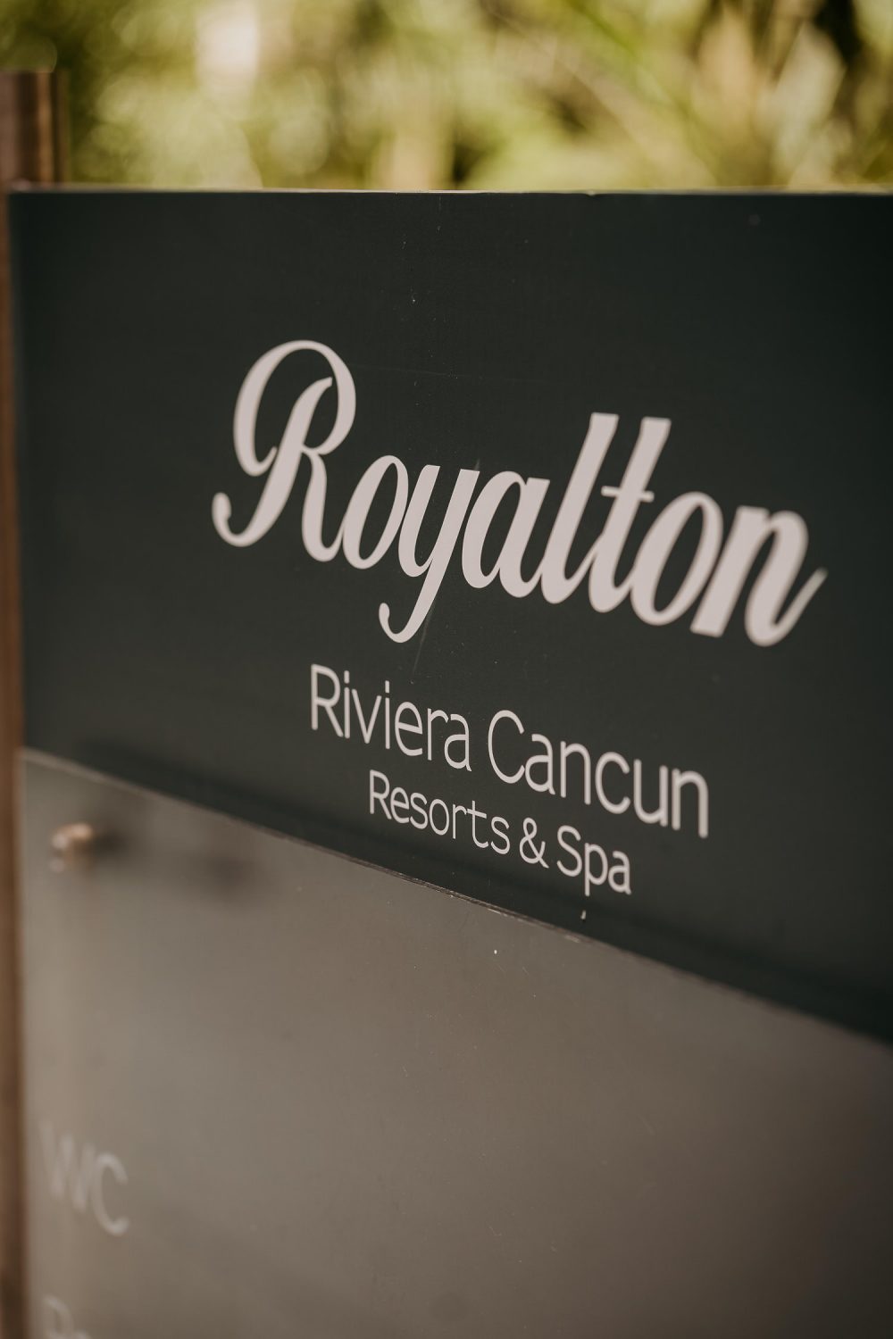 royalton riviera cancun sign