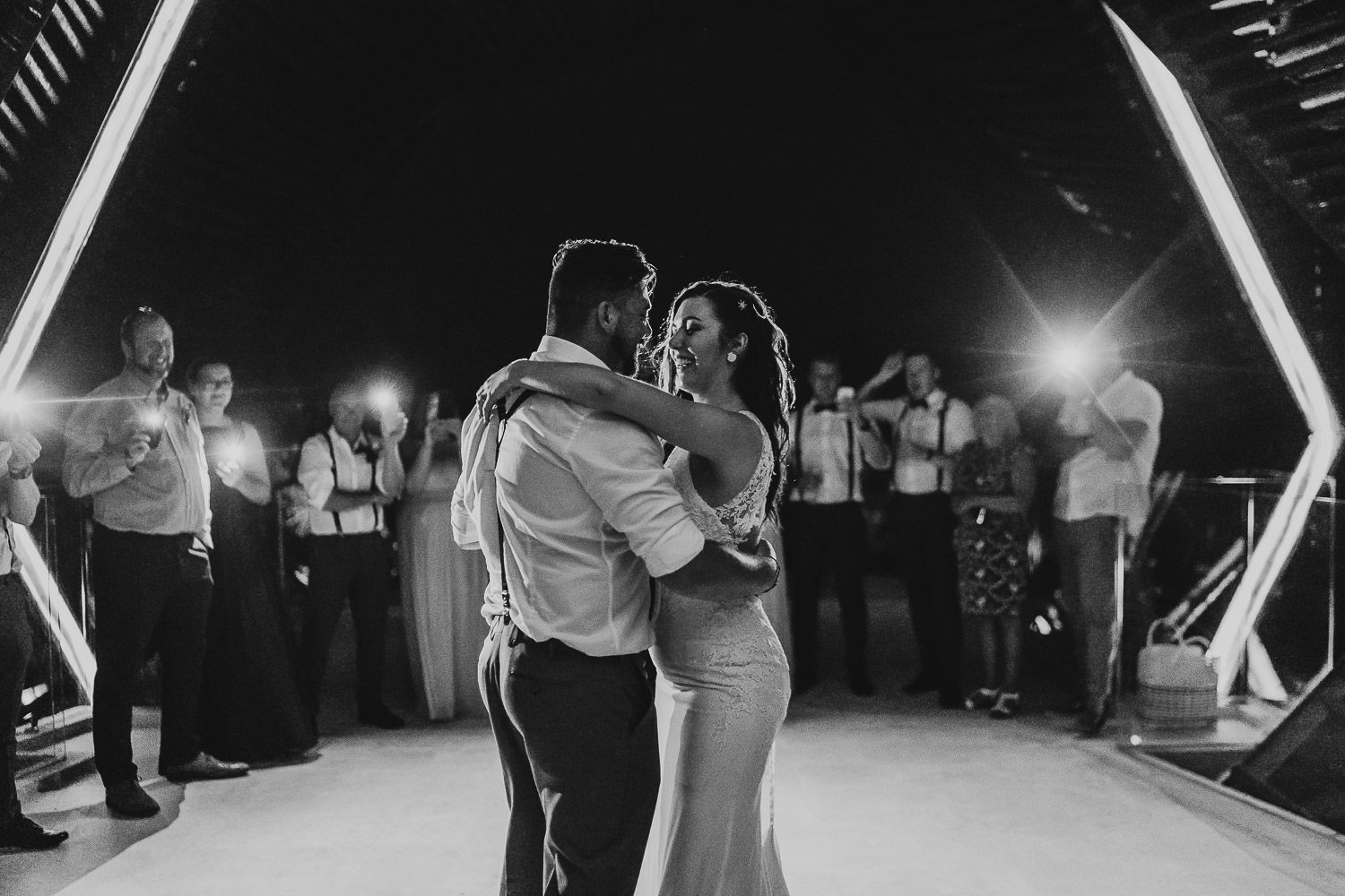 bride and groom dancing at royalton riviera resort
