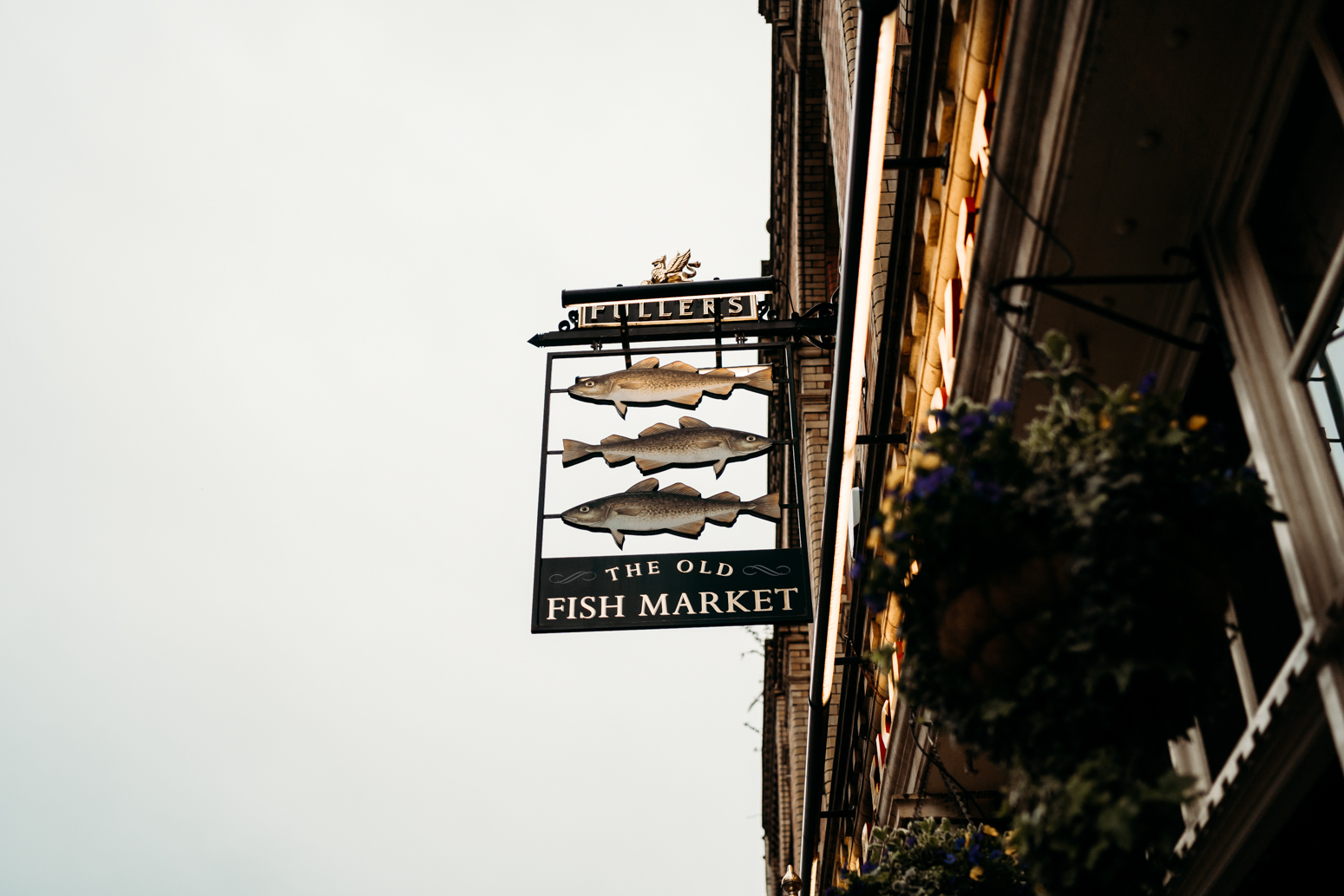 old fishmarket sign engagement session bristol