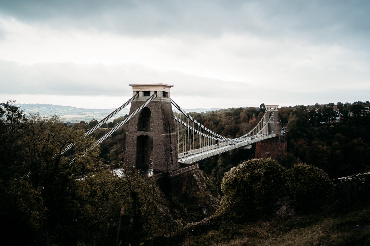 Bristol bridge in autumn