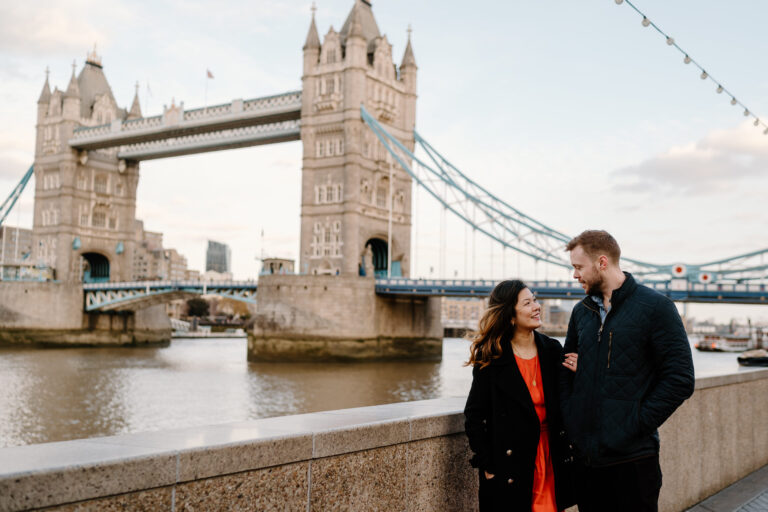 Tower Bridge London Engagement Photoshoot – Ashely and Nick