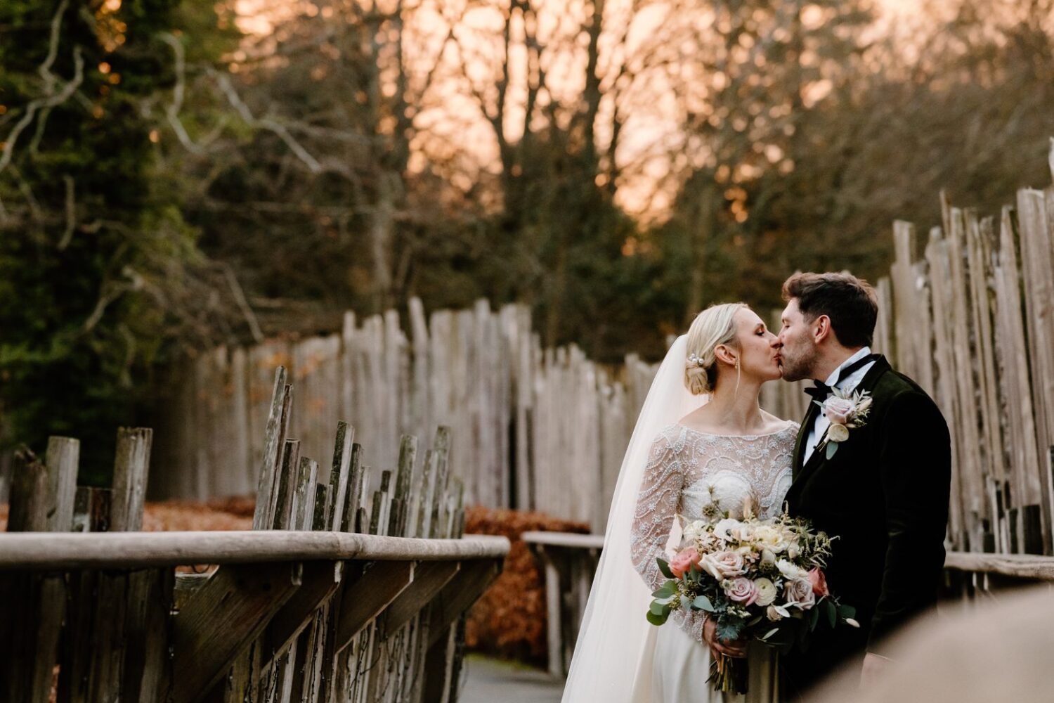 Fun Winter Wedding at Alnwick Gardens in Northumberland – Suz and Chris