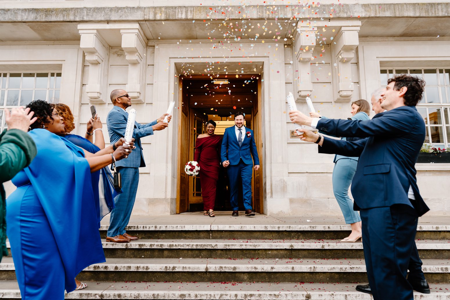 Hackney Town Hall Elopement Photography: Latasha & Paolo’s Intimate London Wedding