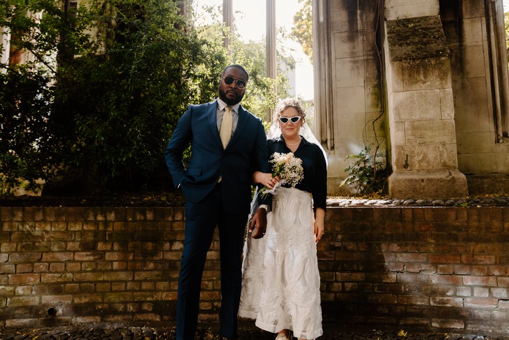 Clare & Ron’s St Dunstan in the East Elopement Wedding | London Elopement Photographer